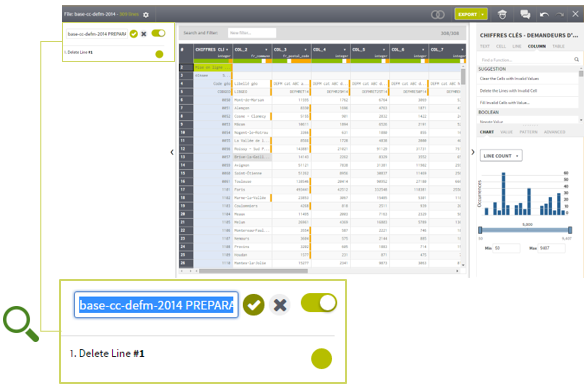 enregistrement modifications talend data prep