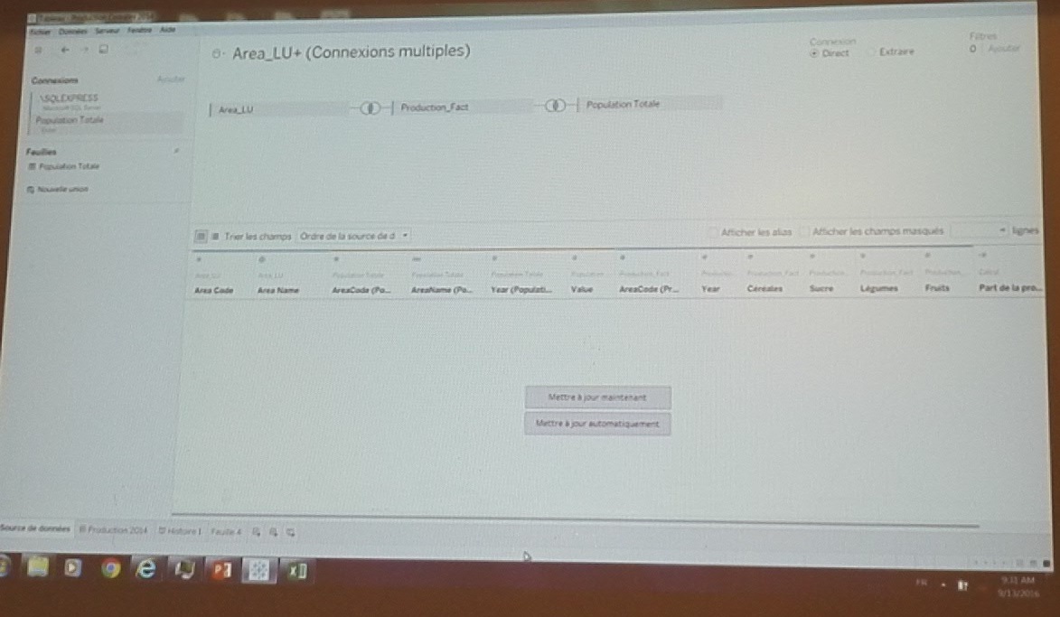 roadshow tableau 10 data base cross joint