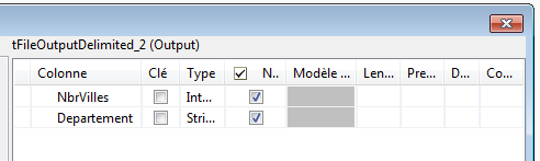 job talend schema fichier delimité sortie