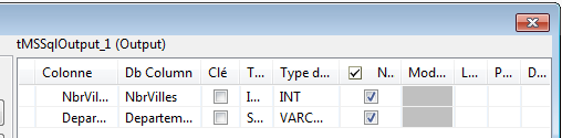 job talend schema tMSSsqlOutput