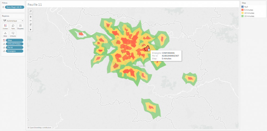 isochrones tableau 10.2 map 