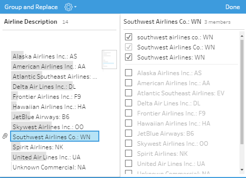 tableau maestro data preparation group and replace