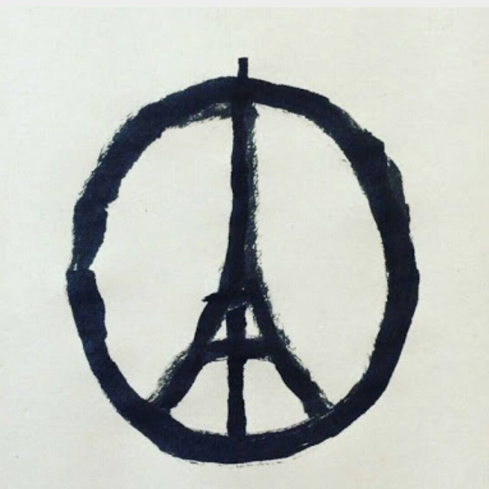 pray for paris logo attentats 2015