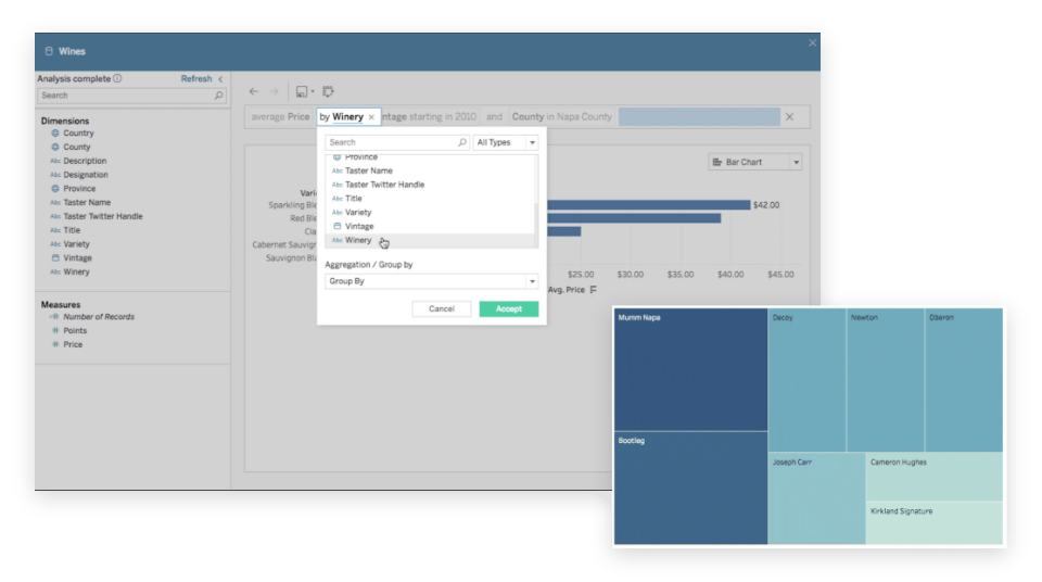 tableau 2019.1 ask data