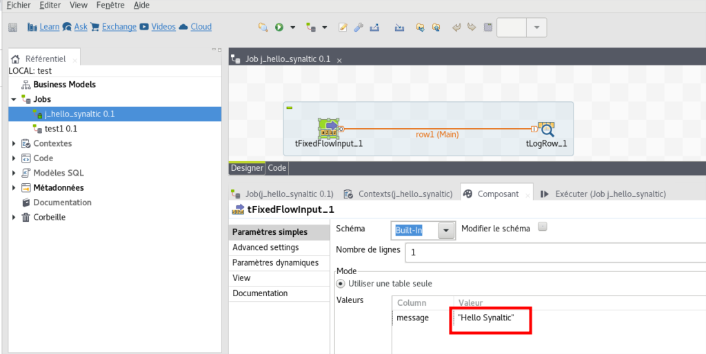 talend dockeriser job