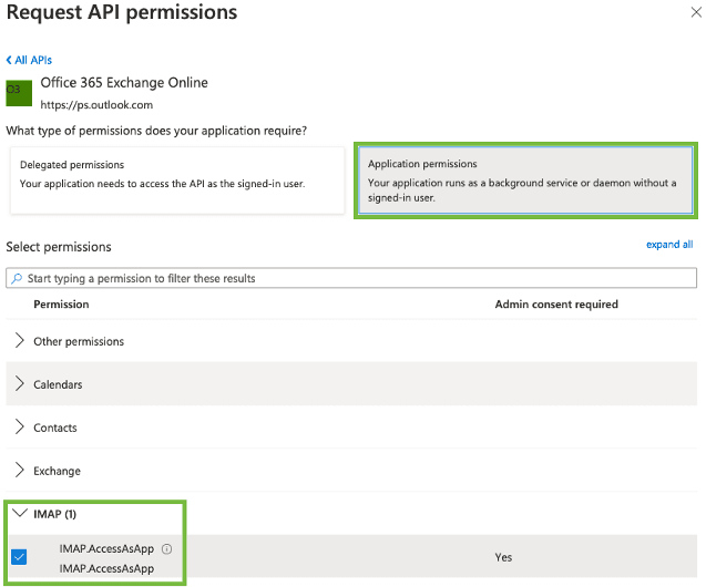 Azure API Permision