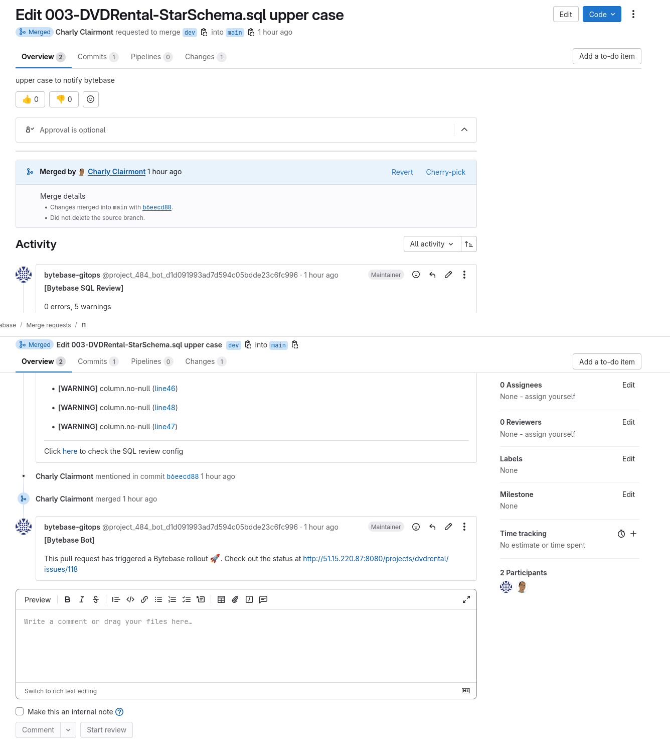 bytebase git validate