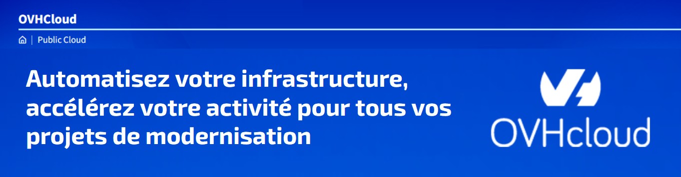 bandeau du partenaire OVHcloud c&rsquo;est quoi ?